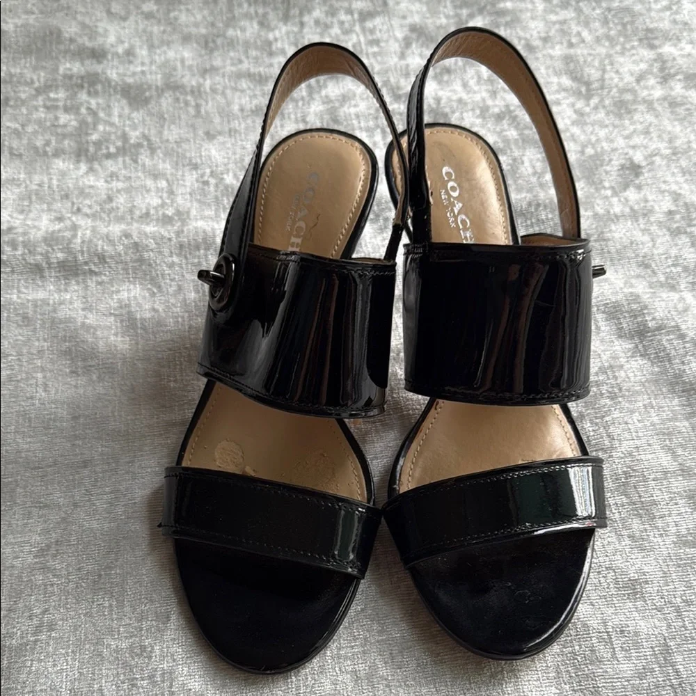 Coach Black Stiletto Heels with Pointed Toe (6.5)